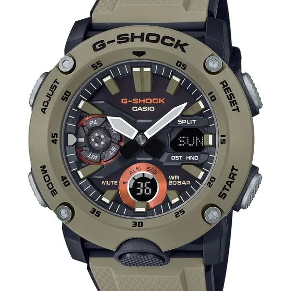Orologio da uomo G-SHOCK CASIO Carbon Core Guard Structure GA-2000-5AJF