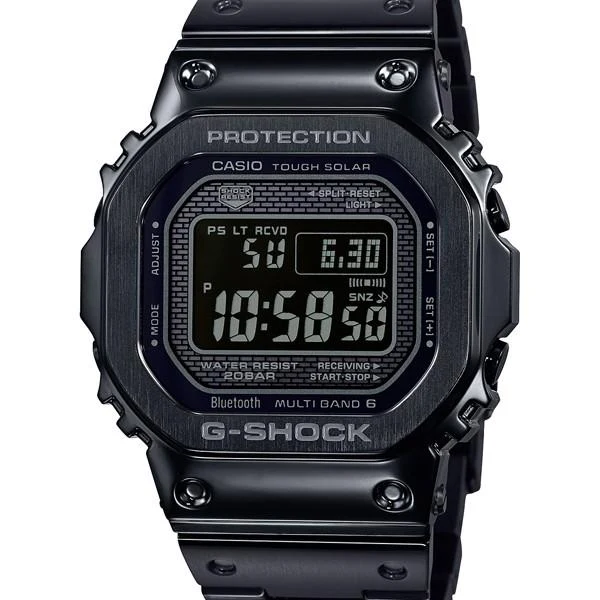Orologio da uomo CASIO G-SHOCK GMW-B5000GD-1JF Full Metal Black JDM Bluetooth Solar.
