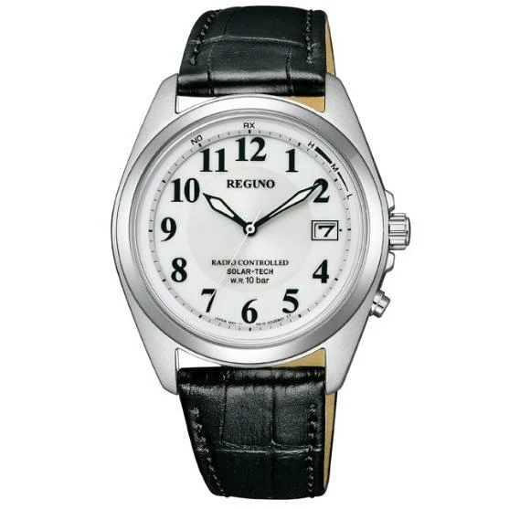 Orologio Citizen - REGUNO - KS3-115-20 - Cinturino in pelle - Tecnologia solare - Orologio solare radiocontrollato da uomo