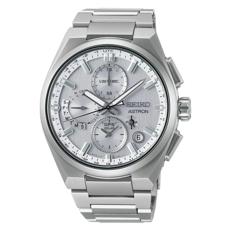 Orologi - Seiko - Astron - NEXTER - SBXC159 - Orologio solare GPS con radio satellitare - Ora mondiale - Uomo - Titanio - Modello Core Shop -