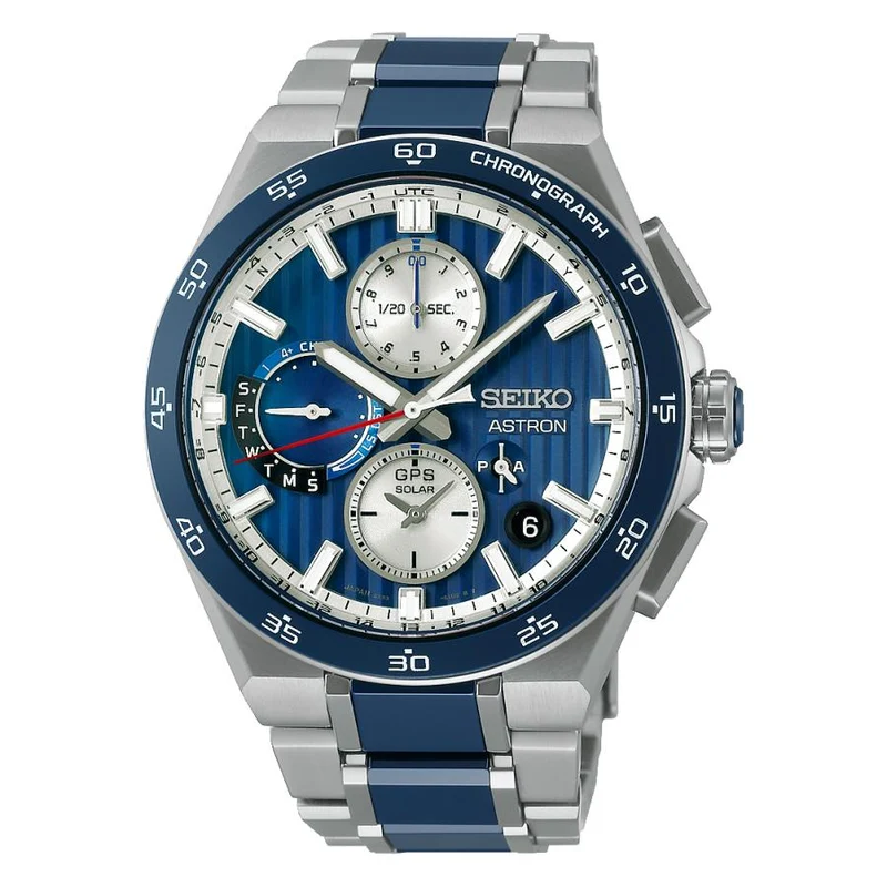 Seiko - Astron - NEXTER - SBXC181 - Nexter - Orologio solare GPS satellitare radio - Ora mondiale - Uomo - Titanio - Modello Core Shop -