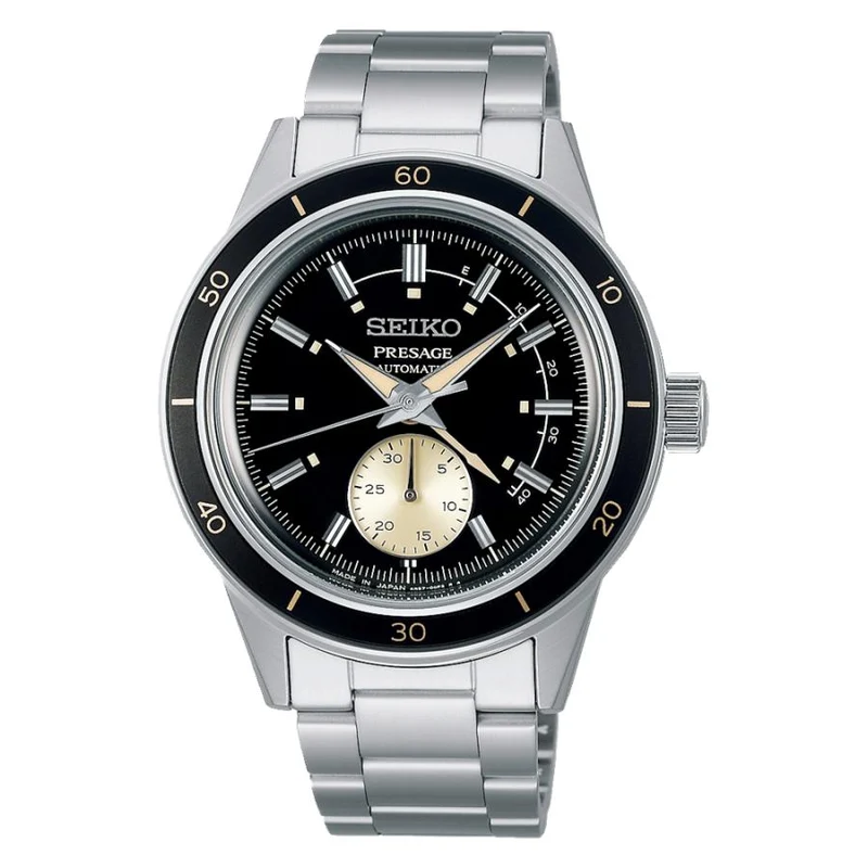 SARY211-Orologio-Automatico-Meccanico-Seiko-Presage-Indicatore di Riserva di Carica-Stile anni '60--