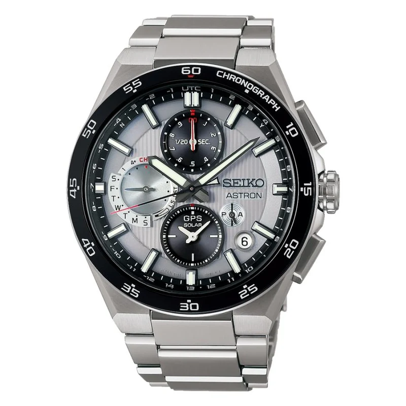 Orologi - Seiko - Astron - NEXTER - SBXC153 - Orologio solare GPS con radio satellitare - Ora mondiale - Uomo - Titanio - Modello Core Shop -
