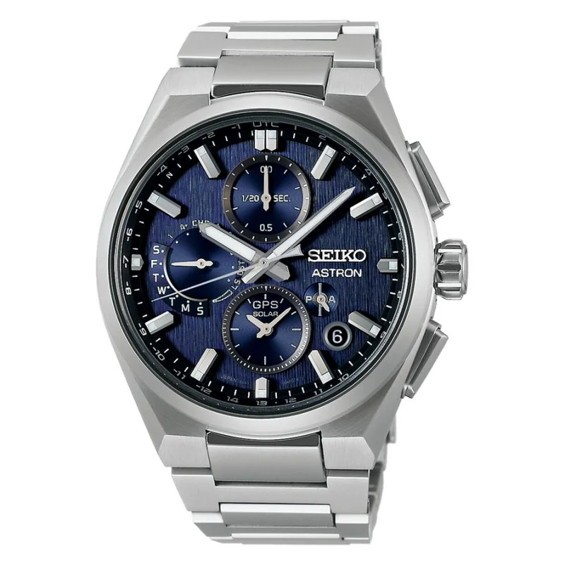 Orologi - Seiko - Astron - NEXTER - SBXC161 - Orologio solare GPS con radio satellitare - Ora mondiale - Uomo - Titanio - Modello Core Shop -