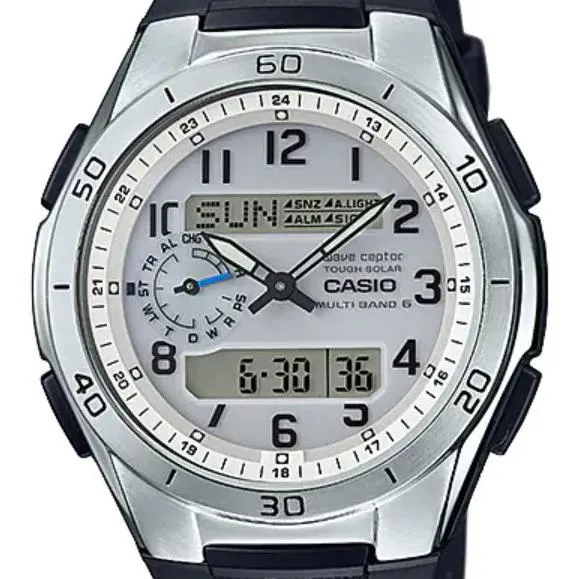 Orologio radio solare CASIO WaveCector con 6 stazioni in tutto il mondo, modello WVA-M650-7AJF