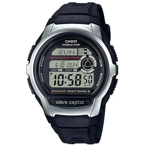 Orologio da uomo CASIO Wave Ceptor WV-M60R-1AJF JDM radiocontrollato multibanda 5 digitale in resina nera