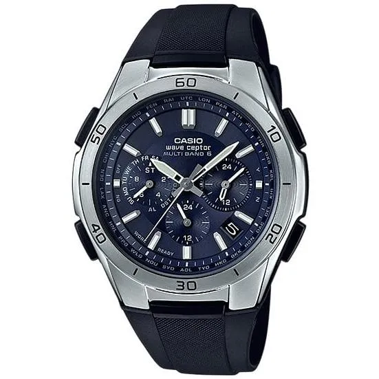 Orologio da uomo CASIO Wave Ceptor WVQ-M410-2AJF JDM Tough Solar Multiband 6 Cronografo Analogico-Digitale Blu Navy