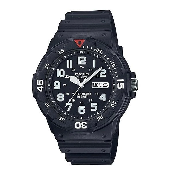 Orologio da uomo CASIO Collection MRW-200HJ-1BJH JDM Standard Analogico al Quarzo con Lunetta Girevole e Data