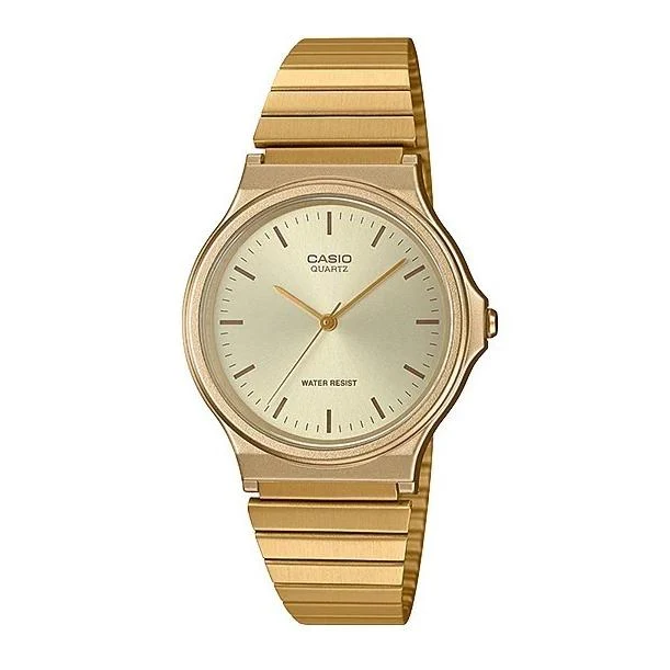 Orologio da uomo CASIO Collection MQ-24G-9EJH JDM Standard Analogico al Quarzo con cinturino in metallo dorato
