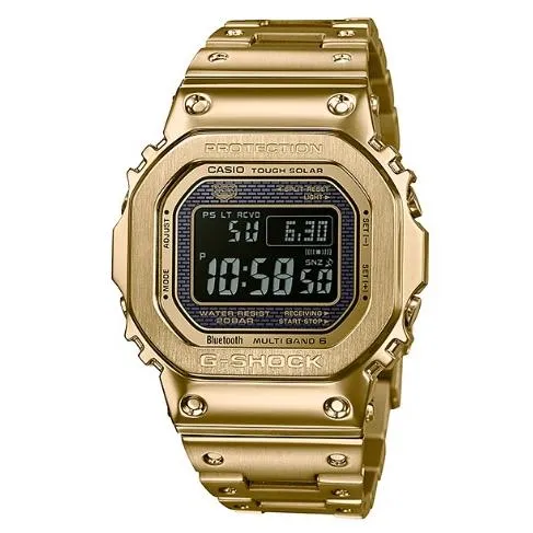 Orologio digitale da uomo CASIO G-SHOCK GMW-B5000GD-9JF JDM Full Metal Gold Ion Plating Tough Solar.