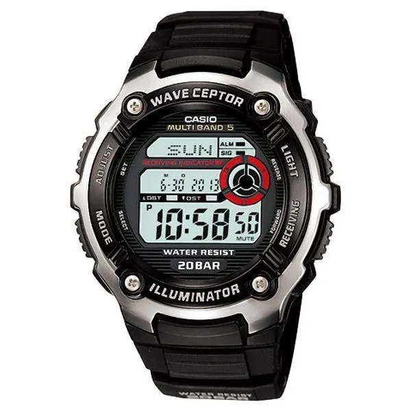 Orologio da uomo CASIO Sports Gear WV-200R-1AJF JDM Radio Wave Multiband 5 Digitale con cronometro e ora mondiale