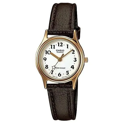 Orologio da donna analogico standard CASIO Collection LQ-398GL-7B3LJH JDM con motivo a stella e cinturino in pelle sintetica.