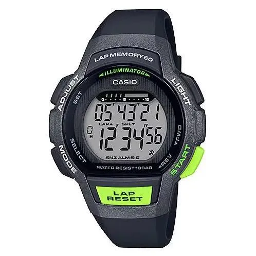 Orologio sportivo digitale da donna CASIO LWS-1000H-1AJH serie JDM Runner, 60 giri, resistente all'acqua fino a 100 metri.