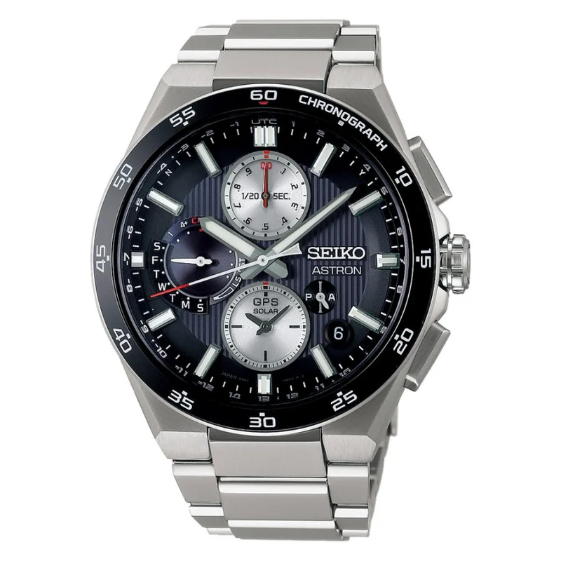 Orologi - Seiko - Astron - NEXTER - SBXC151 - Orologio solare GPS con radio satellitare - Ora mondiale - Uomo - Titanio - Modello Core Shop -