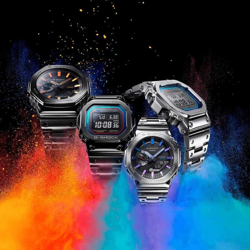 Casio G-Shock GM-B2100PC-1AJF JDM Full Metal Rainbow Solar Bluetooth