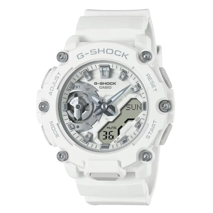 Orologio da uomo CASIO G-SHOCK GMA-S2200M-7AJF JDM Carbon Core Guard, analogico-digitale al quarzo, resistente all'acqua fino a 20 ATM, antiurto, compatto, di medie dimensioni, in resina.