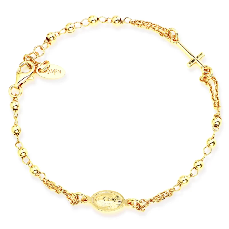 Rosari In Argento | Bracciale rosario | BROG3