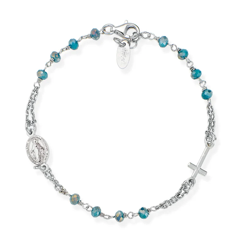 Rosari Con Cristalli | Bracciale rosario | BROBP3