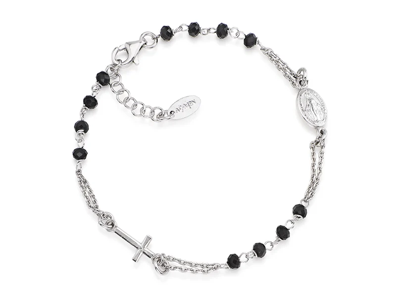 Rosari Con Cristalli | Bracciale rosario | BROBN3
