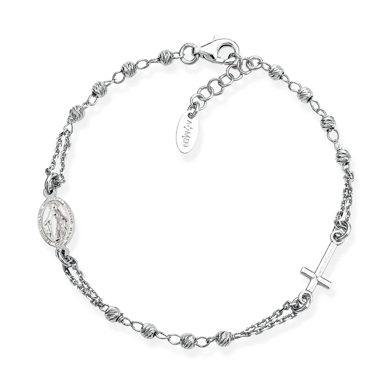Rosari In Argento | Bracciale rosario | BROBD3