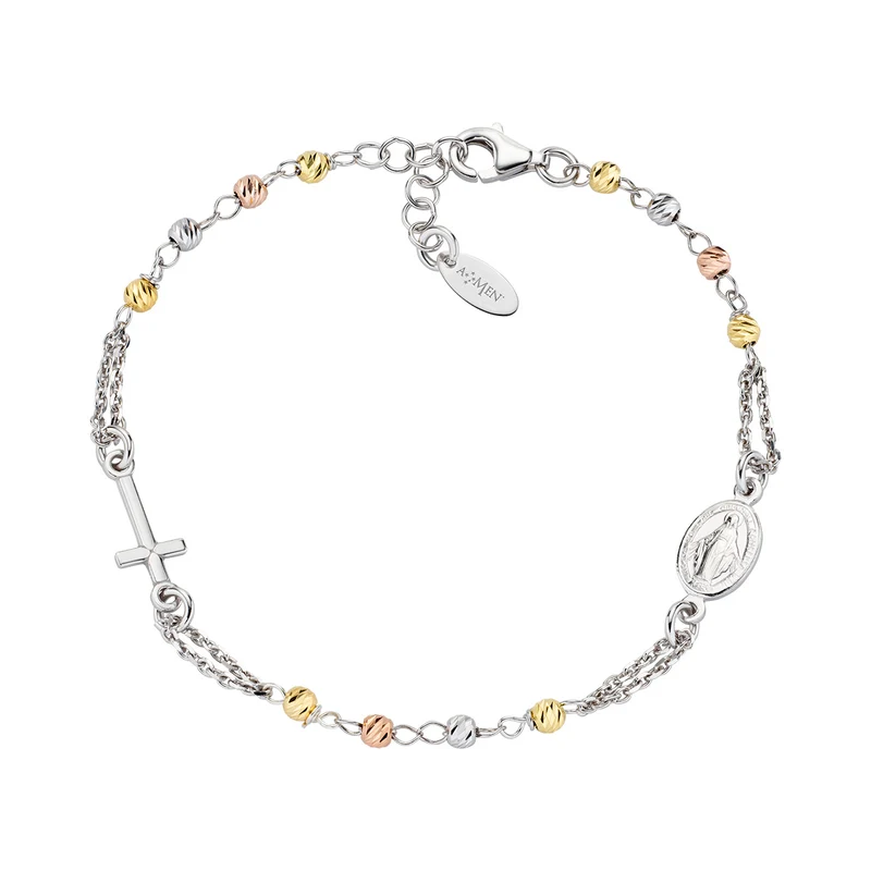 Rosari In Argento | Bracciale rosario | BROBBRGD3