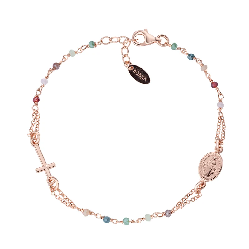 Rosari Con Cristalli | Bracciale rosario | BRO25RMU3