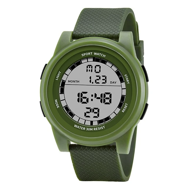 Super Slim Digital Watch Men Waterproof Watches