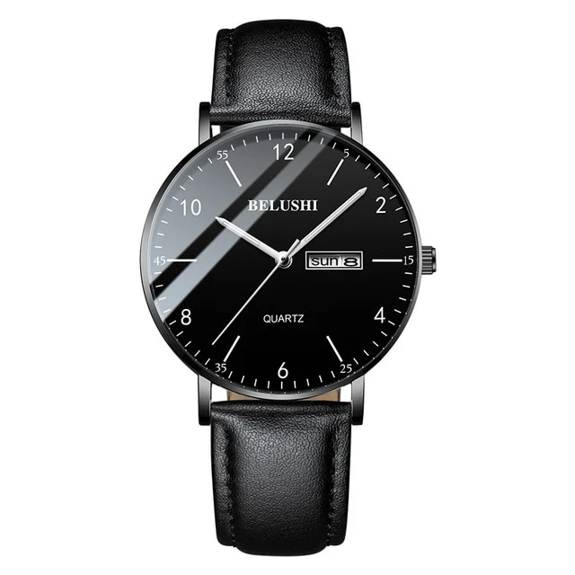 Man Luxury Brand Male Clock Business Quartz