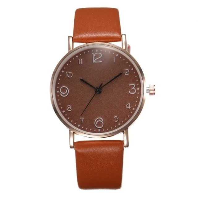 Women's Luxury Leather Band Analog Quartz