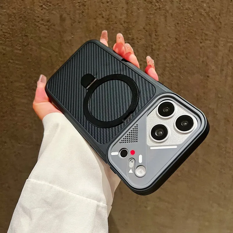 Case Magnética em fibra de carbono - iPhone